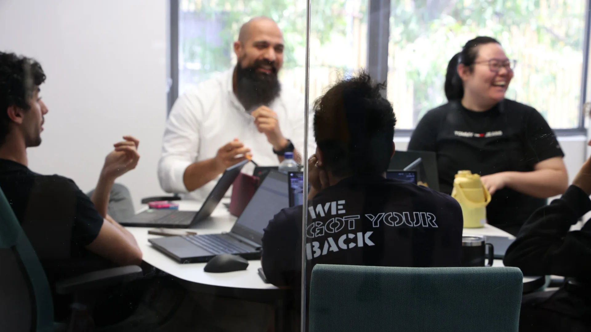 The Innomate team in a meeting